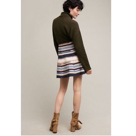 Anthropologie Chloe Oliver Hayley Skater Skirt 8 - Picture 9 of 11